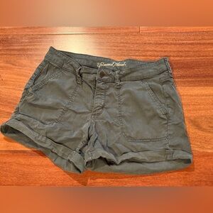 Universal Thread Olive Green Women Shorts